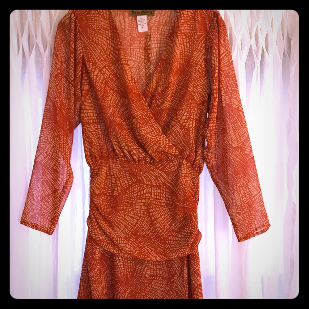 Karen Zambos long sleeve dress